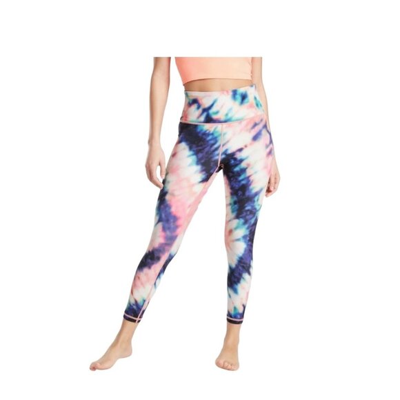 Athleta Elation Tie Dye 7/8 Tight Leggings Pink Size XSP Workout Athletic Gym - Picture 1 of 14